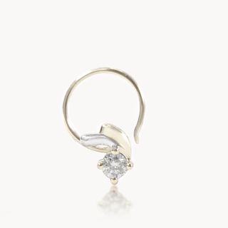 Luna Curve Diamond Nose Pin