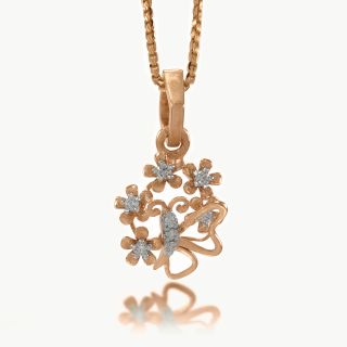 Chaos Flower Diamond Pendant