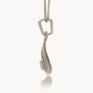 Lyric Curve Diamond Pendant