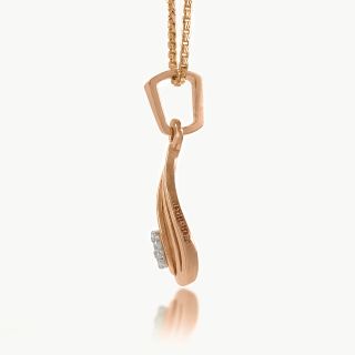 Lyric Curve Diamond Pendant