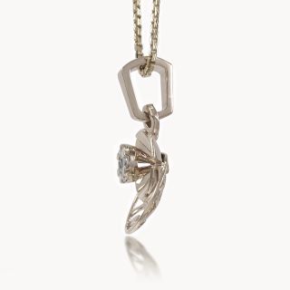 Moon Flower Diamond Pendant