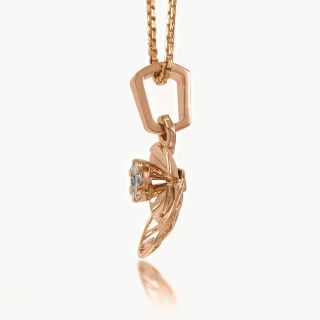 Moon Flower Diamond Pendant