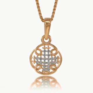 Swirl Sparkle Diamond Pendant