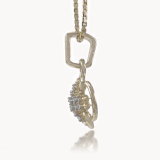 Swirl Sparkle Diamond Pendant