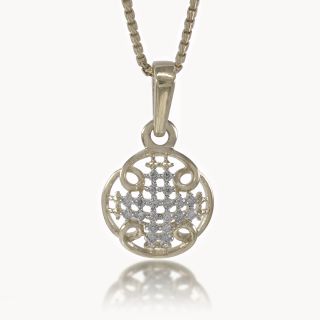 Swirl Sparkle Diamond Pendant