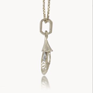 Tear Bloom Diamond Pendant