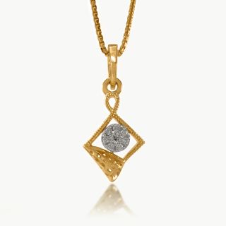 Geometric Infinity Diamond Pendant