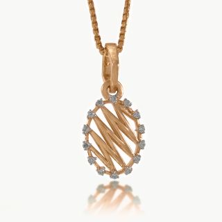 Zig-Zag Diamond Pendant
