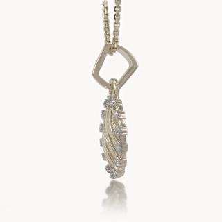 Zig-Zag Diamond Pendant