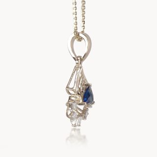 Blue Radiance Diamond Pendant