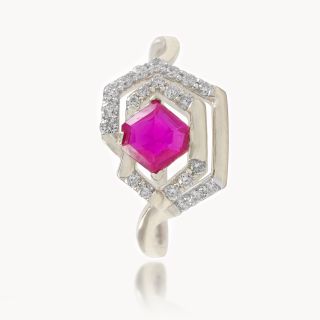 Crimson Crown Diamond Ring