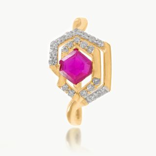 Crimson Crown Diamond Ring