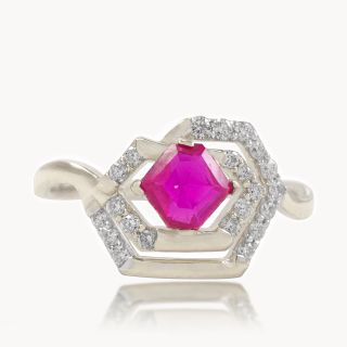Crimson Crown Diamond Ring