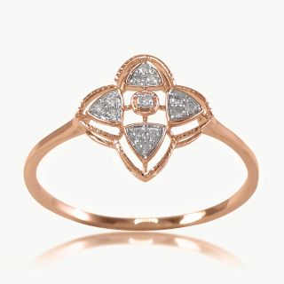 Geometric Trilliant Diamond Ring