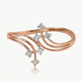 Swirling Diamond Ring