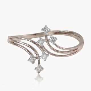 Swirling Diamond Ring