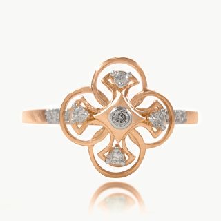 Diamond Petal Ring