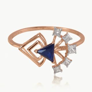 Blue Radiance Diamond Ring