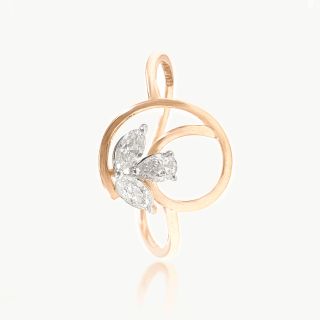 Dewdrop Orbit Diamond Ring