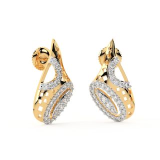 Kayla Round Diamond Stud Earrings