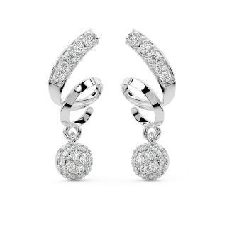 Jack Round Diamond Earrings