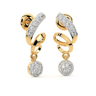 Jack Round Diamond Earrings