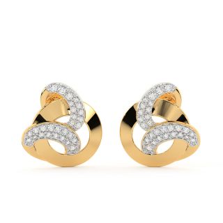 Lydia Round Diamond Stud Earrings