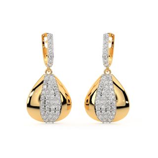 Amelia Round Diamond Earrings