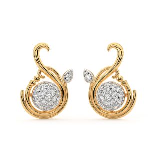 Isla Round Diamond Stud Earrings