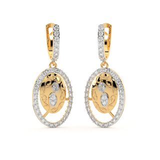 Stella Round Diamond Earrings