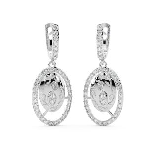 Stella Round Diamond Earrings