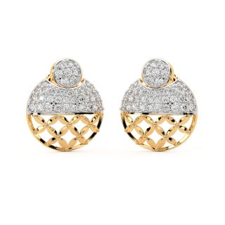 Astrid Round Diamond Stud Earrings