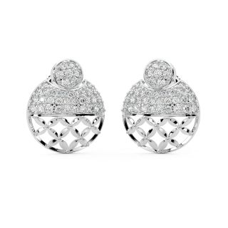 Astrid Round Diamond Stud Earrings