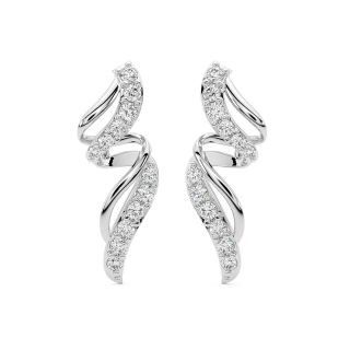 Aaron Round Diamond Stud Earrings