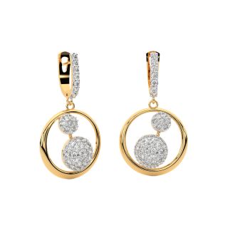 Clady Round Diamond Earrings