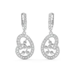 Jackson Round Diamond Earrings