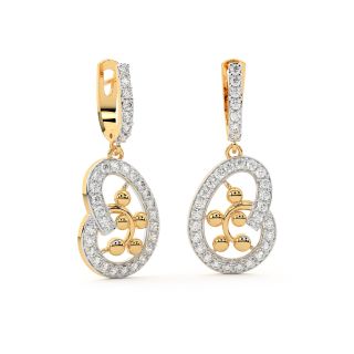 Jackson Round Diamond Earrings