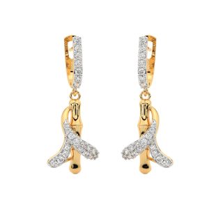 Hanne Round Diamond Earrings