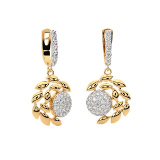 Henrik Round Diamond Earrings