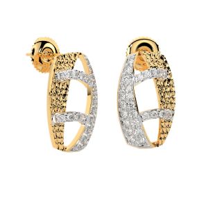 Enok Round Diamond Stud Earrings