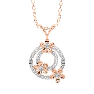 Drizzle Round Diamond Pendant