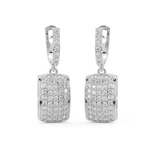 Silvia Diamond Hoop Earrings