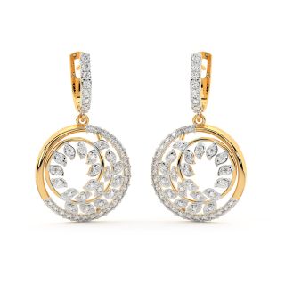 Michal Round Diamond Earrings