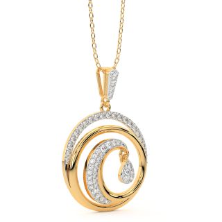 Declan Round Diamond Pendant