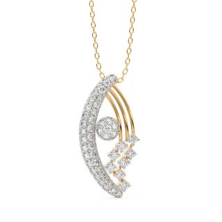 Ivy Round Diamond Office Wear Pendant