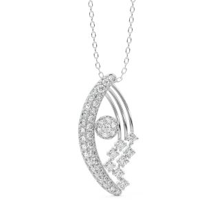 Ivy Round Diamond Office Wear Pendant