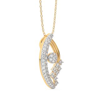 Ivy Round Diamond Office Wear Pendant