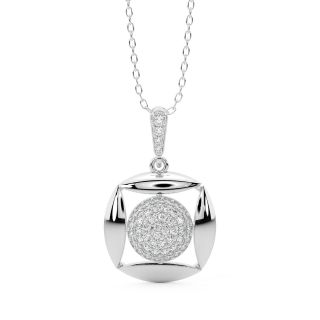 Yasna Round Diamond Pendant