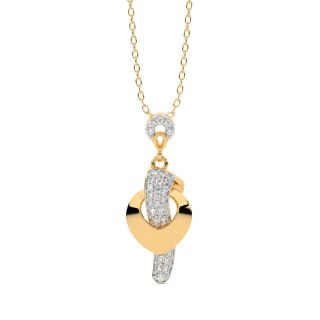 Ebba Round Diamond Office Wear Pendant