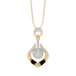 Hanne Round Diamond Pendant